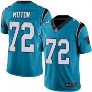 Football Taylor Moton Blue Jersey Men's Limited: #72 Carolina Panthers Alternate Vapor Untouchable